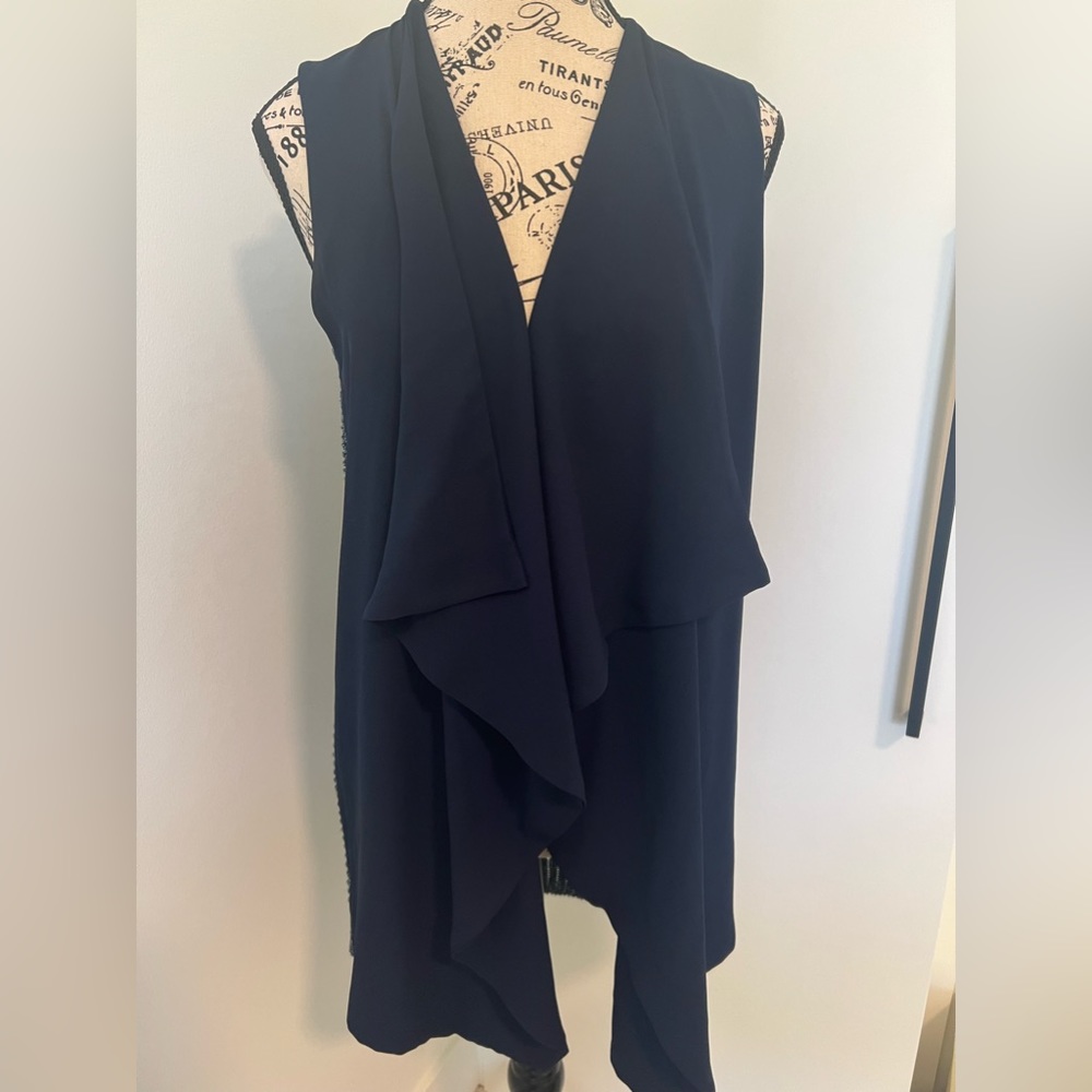 Open Dark Blue/Turquoise Vest